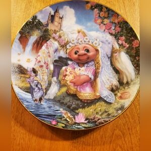 Vintage TROLL MAIDEN LIMITED EDITION COLLECTORS PLATE 1993 Reco
